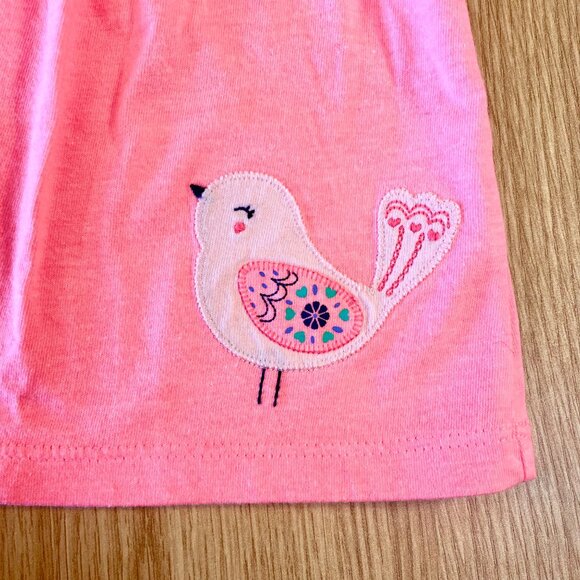 Just One You Carters Baby Girl Dress sz 3M in Pink with Bird Applique - Picture 3 of 7